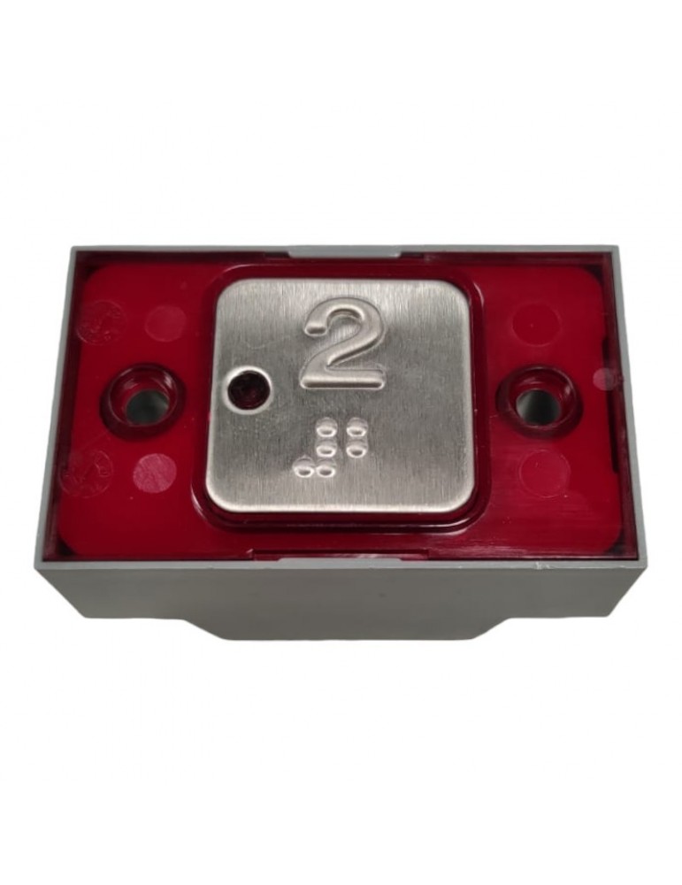 PULS. MP COMPAC T BRA. CON PILOTO 24V ROJO 2