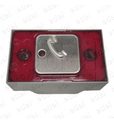 PULS. MP COMPAC T BRA. CON PILOTO 24V ROJO TLF