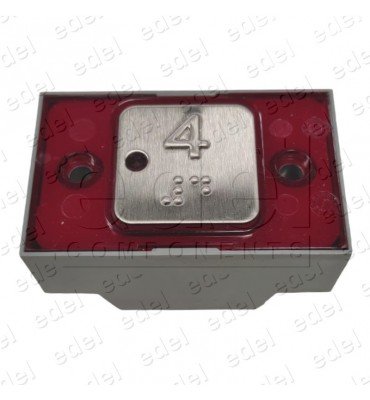 PULS. MP COMPAC T BRA. CON PILOTO 24V ROJO 4