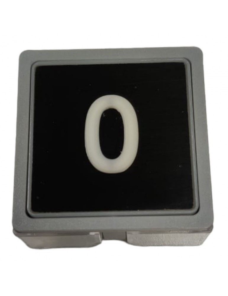 2APNNRM1SA20 PULSADOR MP IMPULSE ATORNILLABLE MB/VS SIN BRAILLE LUM.AZUL 0