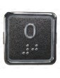 PULSADOR ELMI RP42 GRAFITO BRAILLE LED ROJO 24V (0)