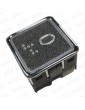 PULSADOR ELMI RP42 GRAFITO BRAILLE LED ROJO 24V (0)