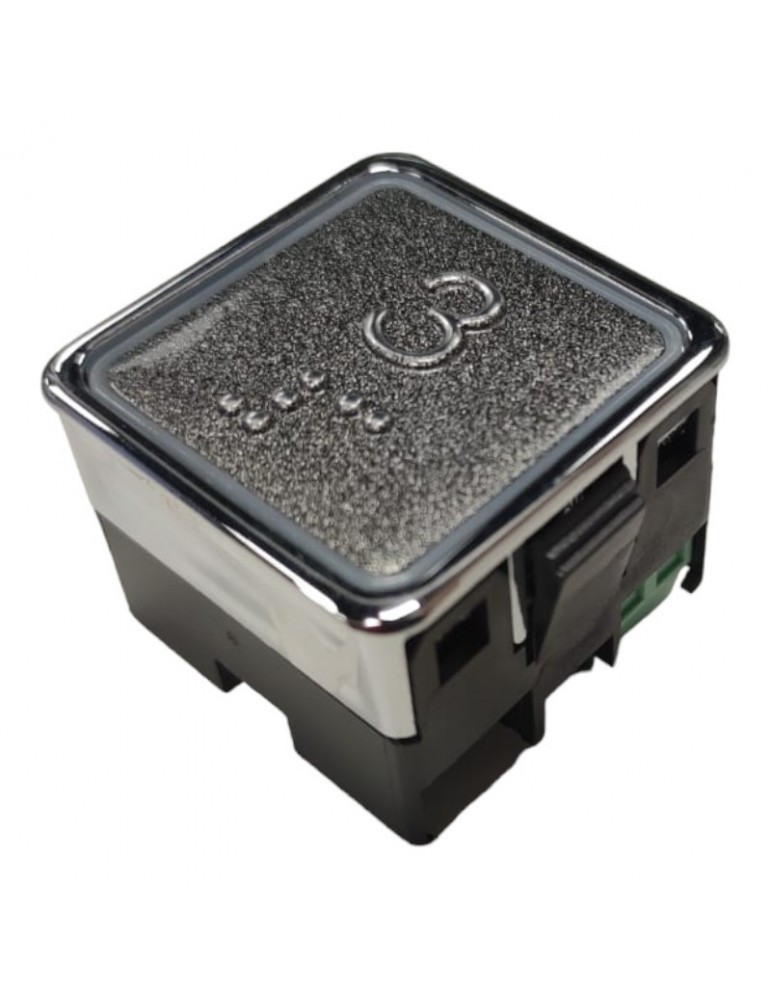 PULSADOR ELMI RP42 GRAFITO BRAILLE LED ROJO 24V (3)