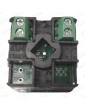 PULSADOR ELMI RP42 GRAFITO BRAILLE LED ROJO 24V (3)