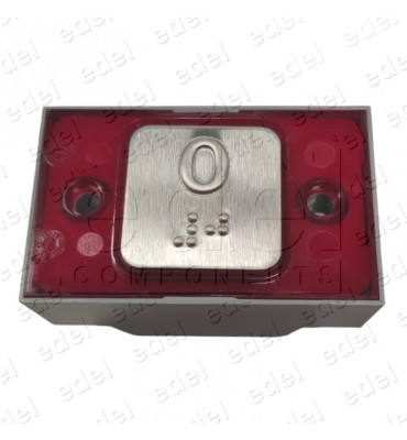R2172PTBCR00 BOUTON MAC PUARSA COMPAC BRAILLE COR 1C 24V ROUGE 0