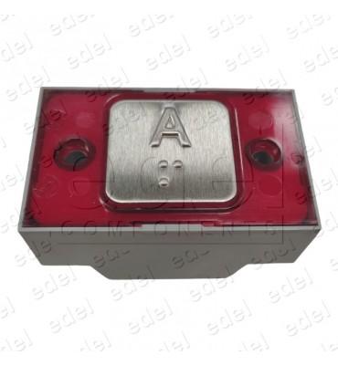 R2172PTBCRA PUSH BUTTON MAC PUARSA COMPAC BRAILLE COR 1C 24V RED A