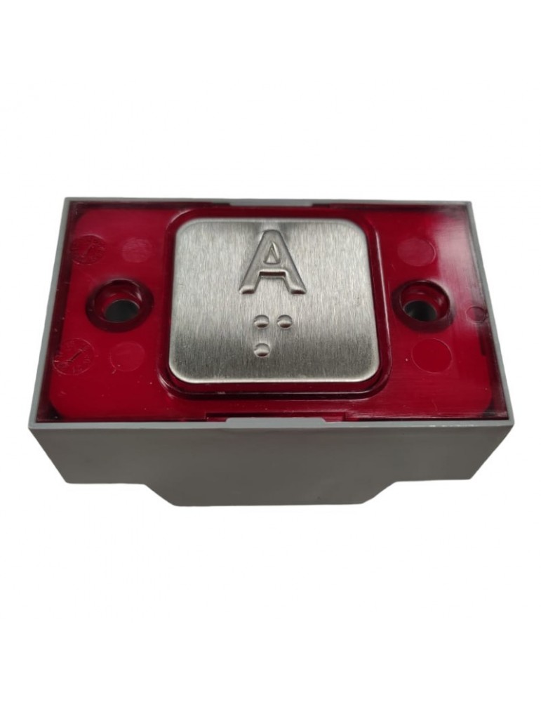 R2172PTBCRA PULSADOR MAC PUARSA COMPAC BRAILLE COR 1C 24V ROJO A