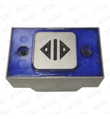 R2172PTBCAY49 BOUTON MAC PUARSA COMPAC BRAILLE COR 1C 24V BLEU  OUVRE-PORTES