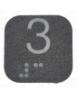 10077289 CARATULA PULSADOR THYSSEN PM-6 ( 3 ) BRAILLE