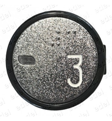 PULSADOR ENOR PLM CABINA BLANCO ARO NEGRO ( 3 )