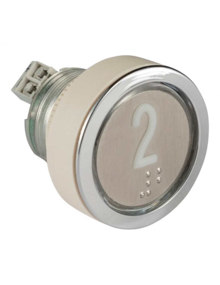PULSADOR JMT SBB 1NO LUMINOSO 24V LED AZUL  LL