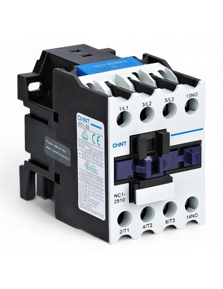 CONTACTOR CHINT AC3 25AMP 2NO+2NC 230VCA