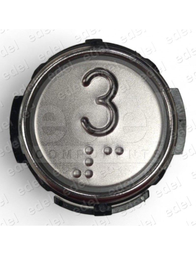 PULS. SCHAEFER RT 42 C/BR ROJO 24V INOX IX ( 3 )