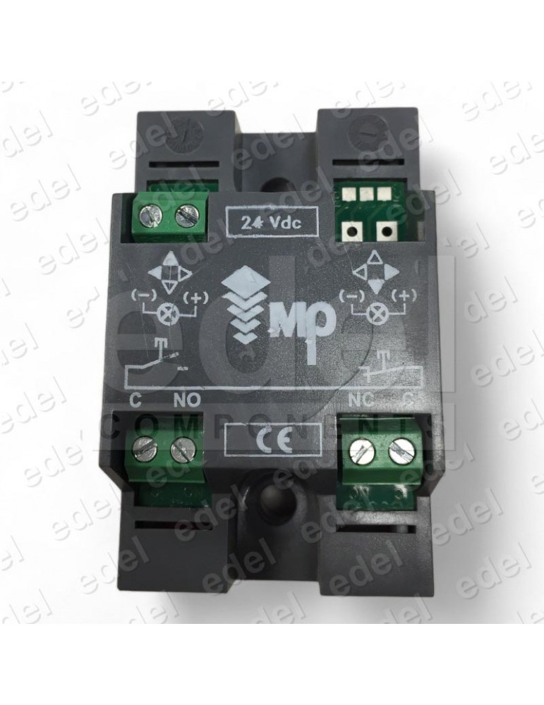 2172PDBCR124_B PULSADOR COMPAC D BRAILLE 1C 24V LUM. ROJO B