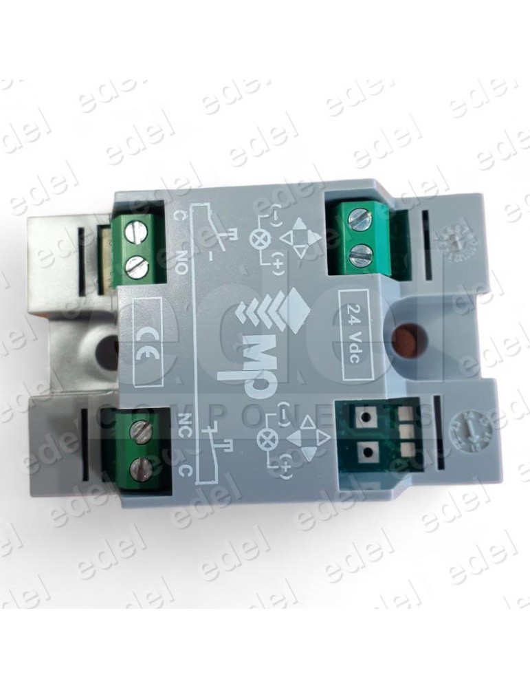 PULS. COMPAC D BRAILLE C/PILOTO 1C 24V ROJO 2