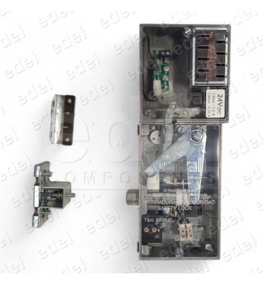 03.096.IZ.EL SAFETY LOCK GERVALL ELECTRIC.  ACTION  CHAMFERED LOCKING PIN W/OUT AUX.CONTACT LEFT HAND