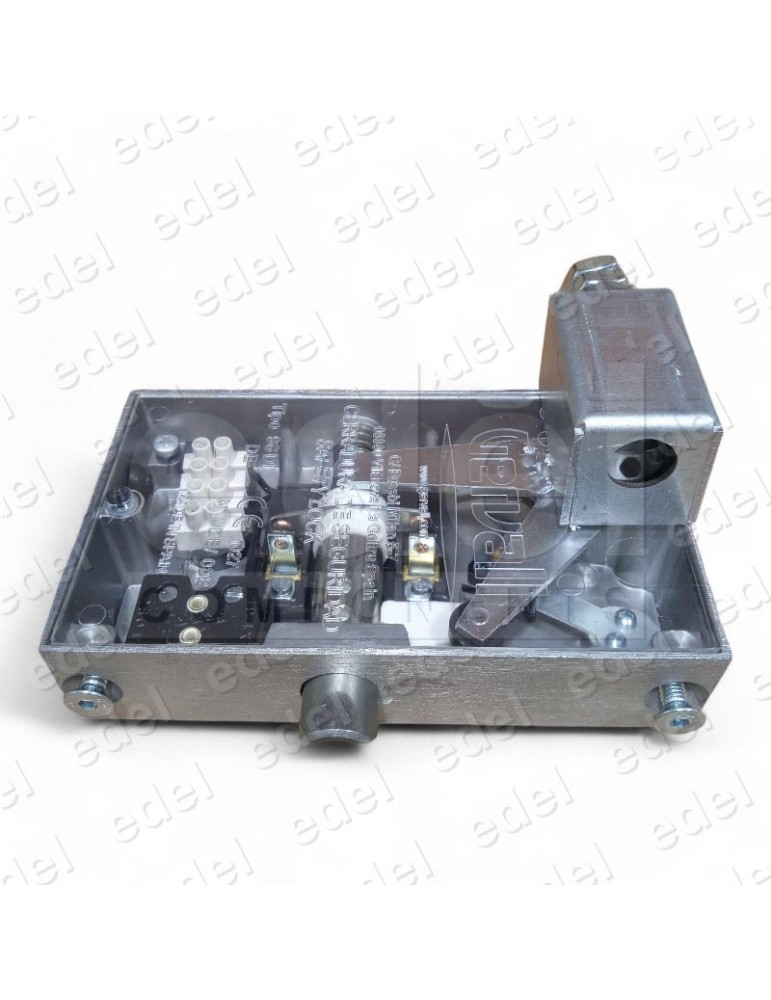 03.096.D.00F SAFETY LOCK GERVALL FRONT ACT. DOUBLE POSITION CHAMFERED LOCKING PIN WITH AUX. CONTACT RIGHT HAND