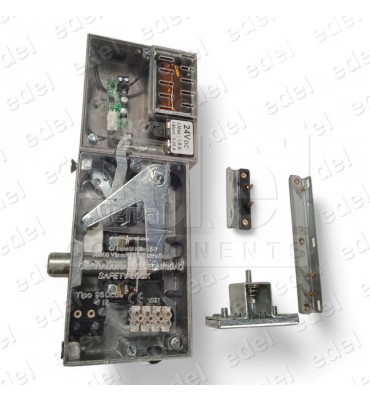 03.096.IZ.E0 CERRADURA SEGURIDAD GERVALL ACC.ELÉCTRICO PESTILLO BISELADO CON CONTACTO AUXILIAR MANO IZQUIERDA