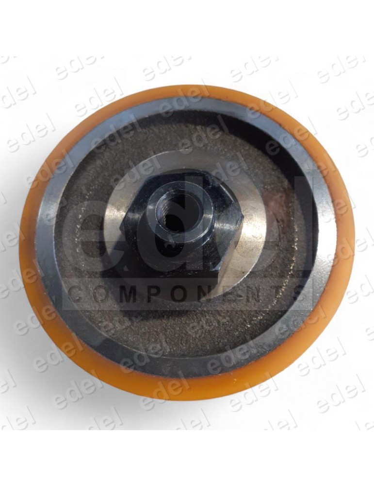 RUEDA 125 X 26 EXCENTRICA HEMBRA HEXAGONO 36MM