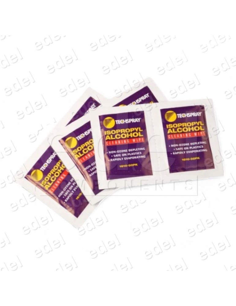 CAJA 50 UNIDADES TOALLITAS DESENGRASANTES PARA CINTAS DE TRACCIÓN VP-420422 TECHSPRAY IPA 100
