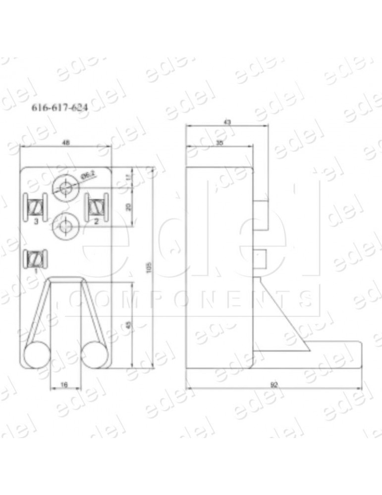 INTERRUPTOR MAG.GERVALL  624 ACC. PANT MET. 1NC