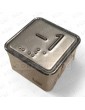 PUSH BUTTON SCHAEFER MT 42  W/BRAILLE RED INOX -1