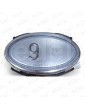 BOUTON SCHAEFER EPSILON  AVEC BRAILLE BLEU INOX 9