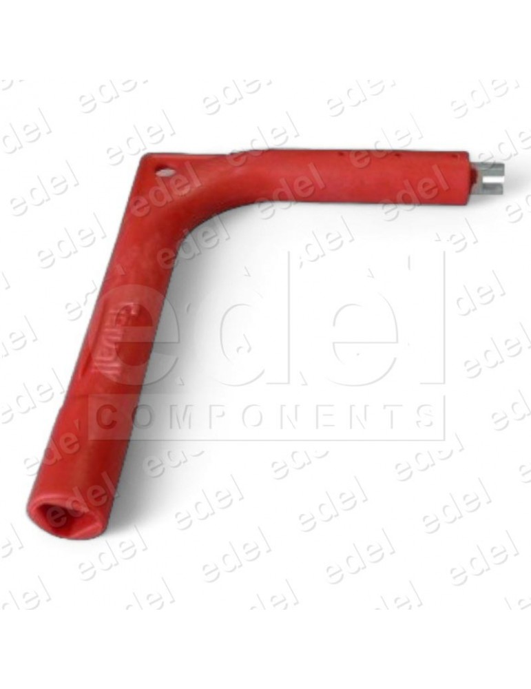 LLAVE TRIANGULAR CON PIVOTES - COLOR ROJO