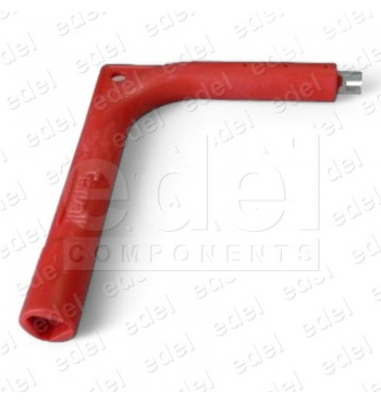 LLAVE TRIANGULAR CON PIVOTES - COLOR ROJO