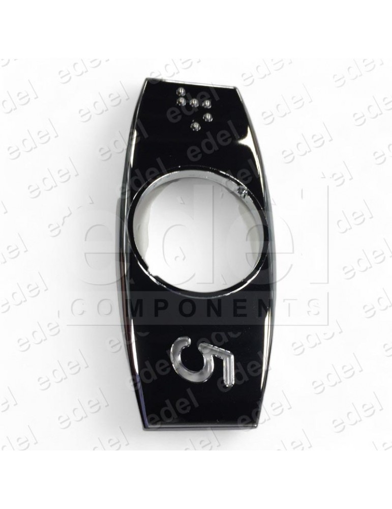 CARATULA OTIS 2000 CROM. C/BRAILLE (5) DERECHA
