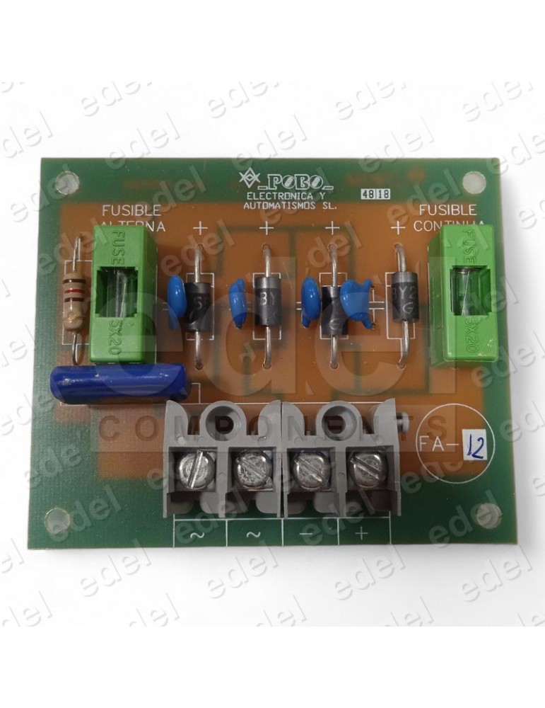 PLACA POBO RECTIFICADORA DE FRENO FA12