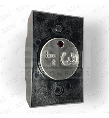 2172PVBPR124 PULSADOR COMPAC V REDONDO BRAILLE CON PILOTO 1C 24V ROJO 3