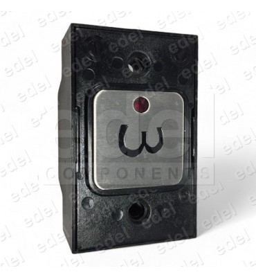 R2172PTGPR03 BOUTON MAC PUARSA COMPAC T CON VOYANT 24V ROUGE 3