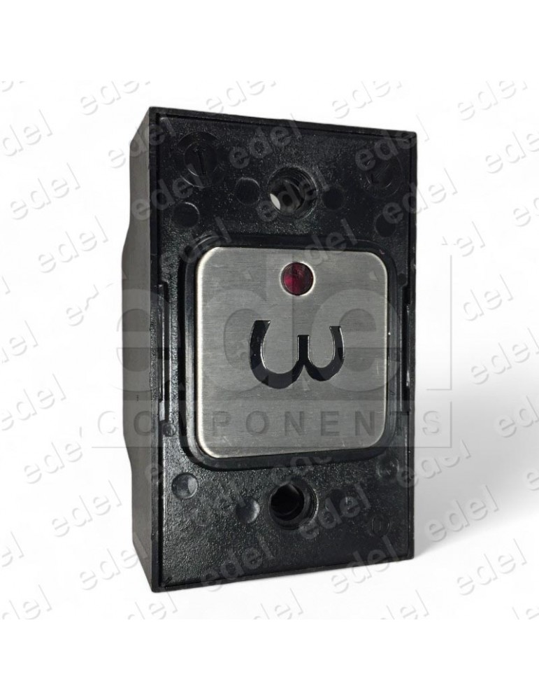 R2172PTGPR03 BOUTON MAC PUARSA COMPAC T CON VOYANT 24V ROUGE 3
