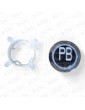 BOUTON EDEL REGLETA CROMO LED ROUGE PB