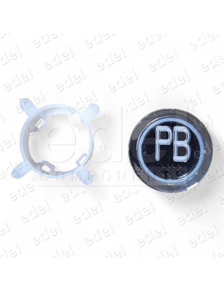 PUSH BUTTON EDEL REGLETA CROMO RED LIGHT PB