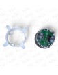 PUSH BUTTON EDEL REGLETA CROMO RED LIGHT PB