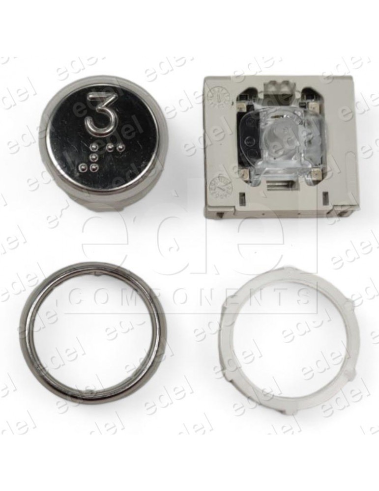 BFKX6B4MD.M_3 BOUTON DMG BF MASQUERADE INOX  LUM. ROUGE 3