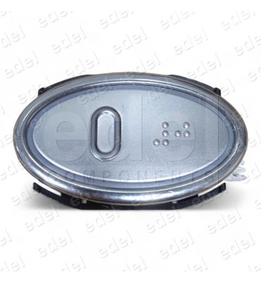 PULSADOR SCHAEFER EPSILON CON BRAILLE LED BLANCO INOX 0