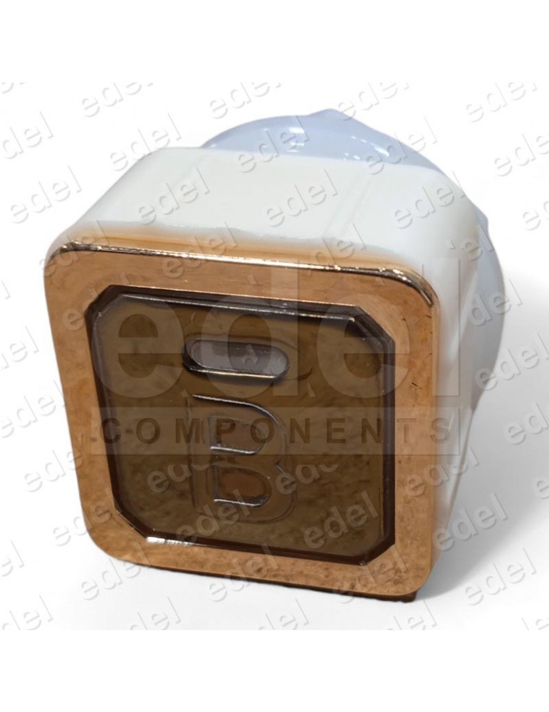 PULSADOR JMT TAD DORADO 24V ROJO (B)