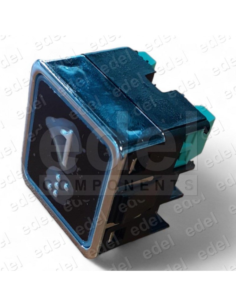 PULSADOR ELMI RP42 NEGRO BRAILLE LED ROJO 24V (1)