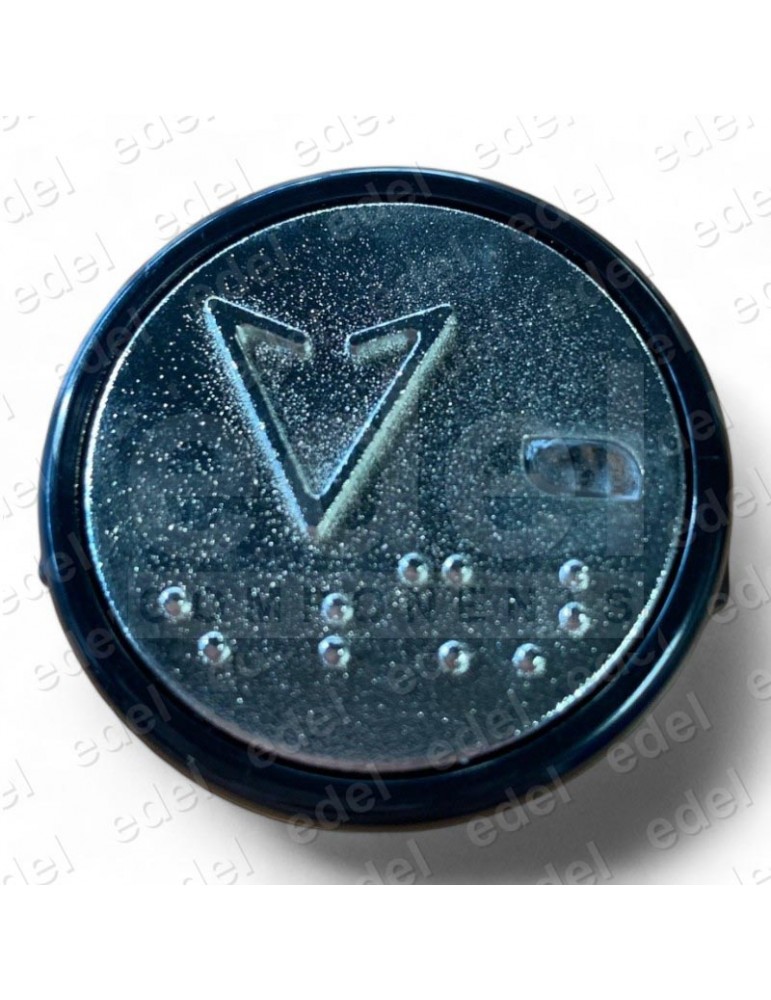 0590527N PULSADOR ENOR PLM EXTERIOR NEGRO FLECHA BAJADA