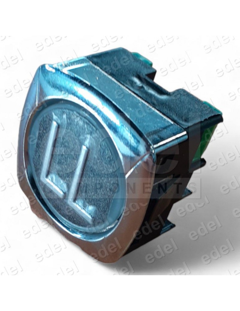 PULSADOR ELMI RP42 Z.GRAF.BR. LED ROJO 24V (LL)