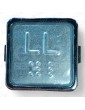 PULSADOR ELMI RP42 PLATA BRAILLE LED ROJO 24V (LL)