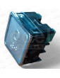 PULSADOR ELMI RP42 PLATA BRAILLE LED ROJO 24V (0)