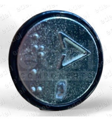 PULSADOR ENOR PLM EXT. NEGRO FLECHA SUBIDA