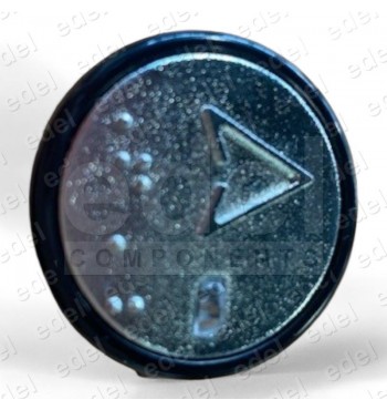 0590522N PULSADOR ENOR PLM EXTERIOR NEGRO FLECHA SUBIDA