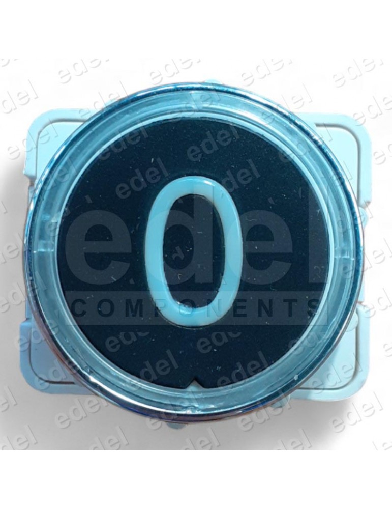 PULSADOR JMT J2 1NO LUMINOSO 24V LED AZUL 0