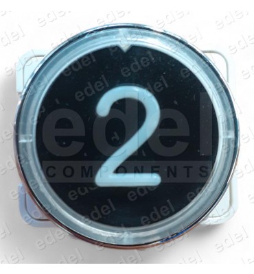 PULSADOR JMT J2 1NO LUMINOSO 24V LED AZUL 2