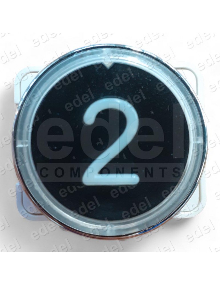 PULSADOR JMT J2 1NO LUMINOSO 24V LED AZUL 2